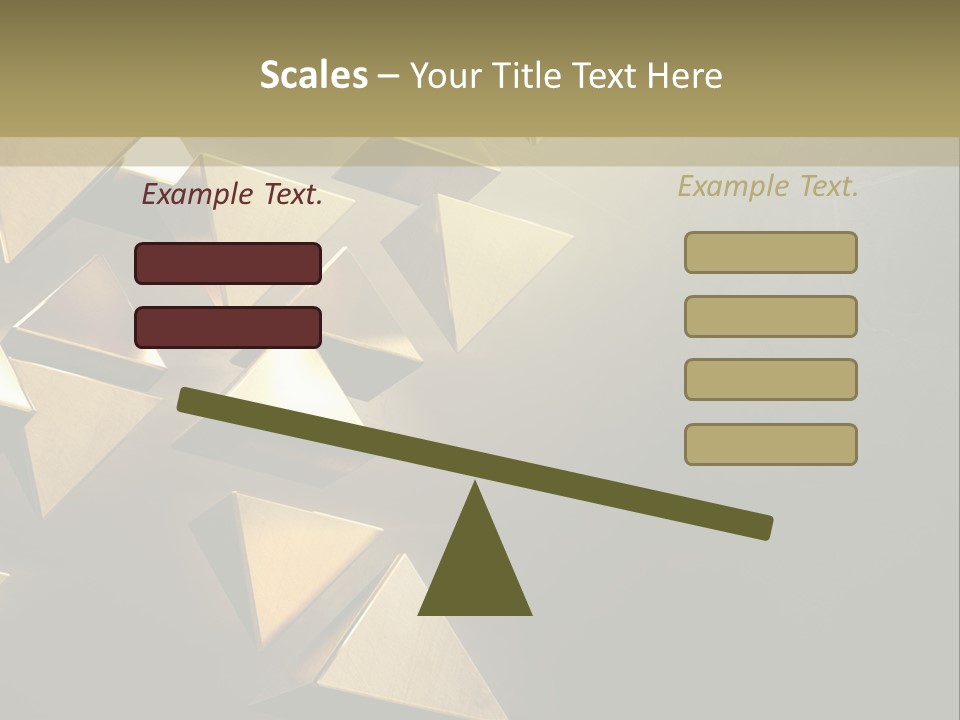 Dimensional Images Reflection PowerPoint Template