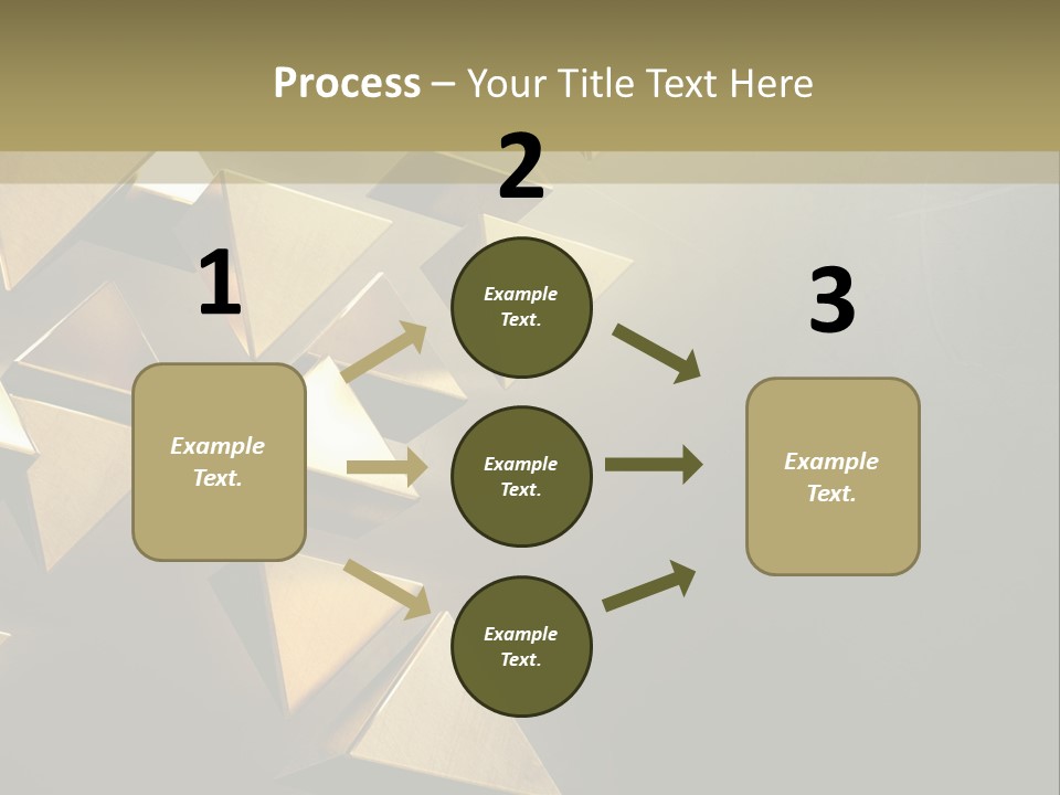 Dimensional Images Reflection PowerPoint Template