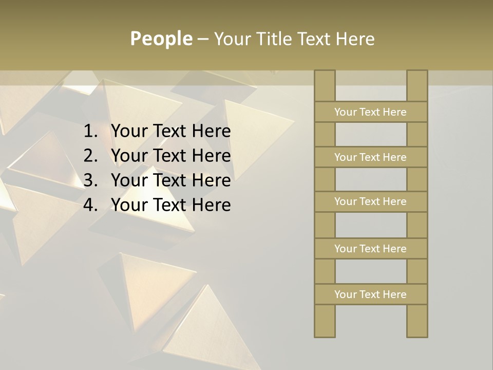 Dimensional Images Reflection PowerPoint Template
