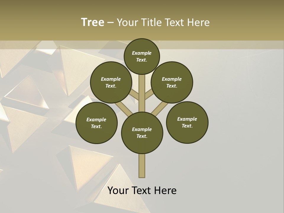 Dimensional Images Reflection PowerPoint Template