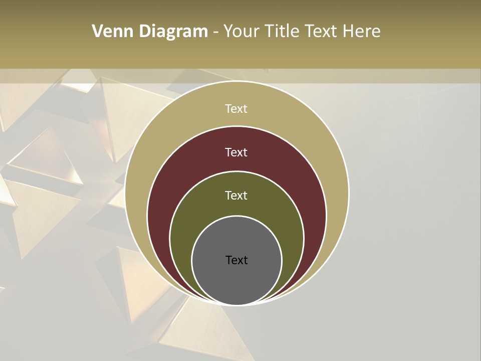 Dimensional Images Reflection PowerPoint Template