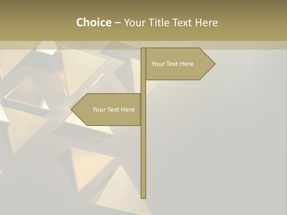 Dimensional Images Reflection PowerPoint Template