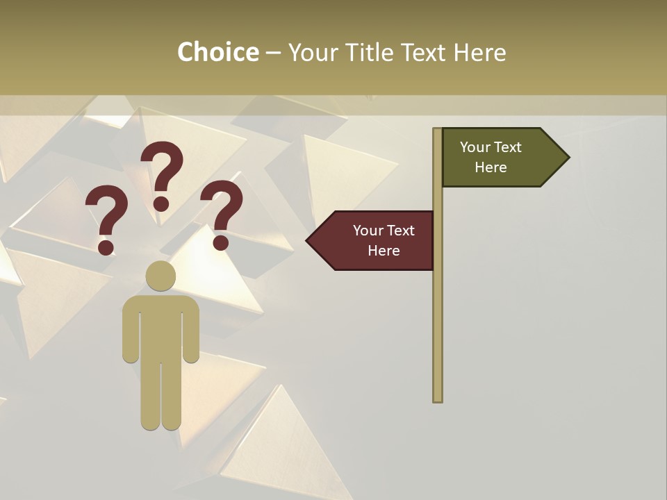 Dimensional Images Reflection PowerPoint Template
