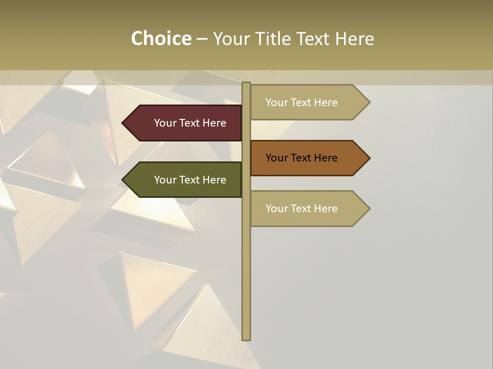 Dimensional Images Reflection PowerPoint Template