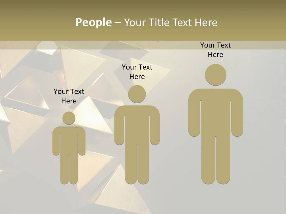 Dimensional Images Reflection PowerPoint Template