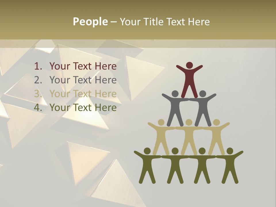 Dimensional Images Reflection PowerPoint Template