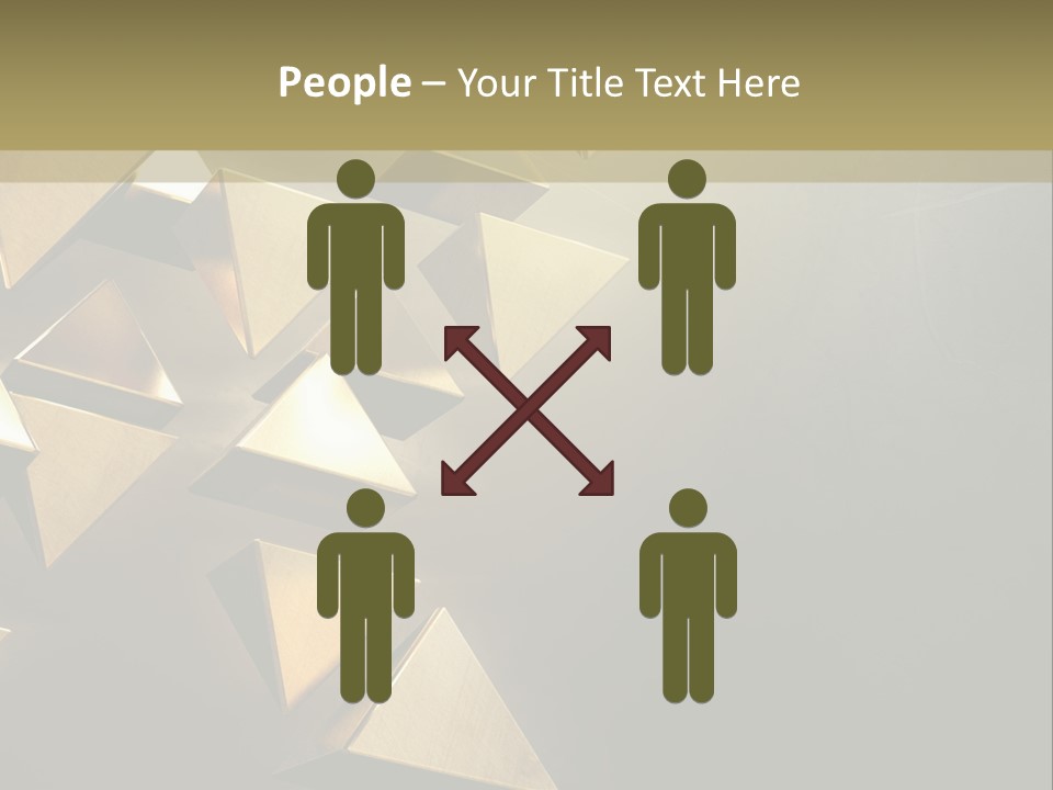 Dimensional Images Reflection PowerPoint Template