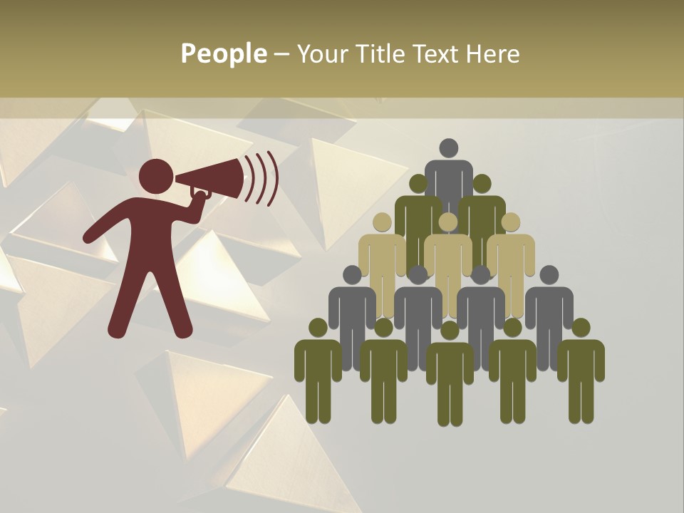 Dimensional Images Reflection PowerPoint Template