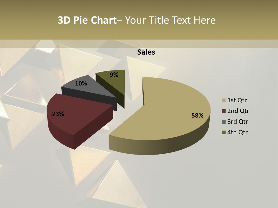 Dimensional Images Reflection PowerPoint Template
