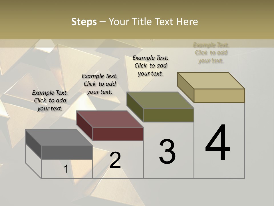 Dimensional Images Reflection PowerPoint Template