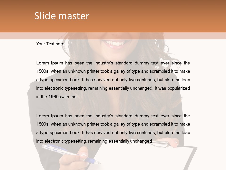 Suit Happy Pretty PowerPoint Template