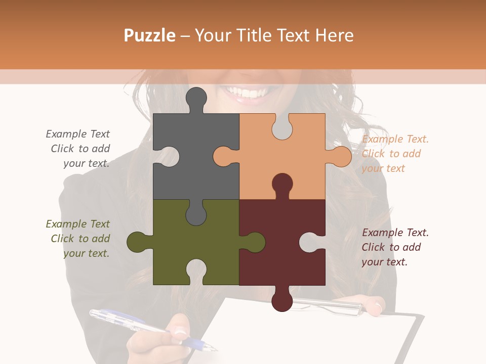 Suit Happy Pretty PowerPoint Template