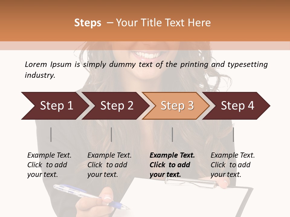 Suit Happy Pretty PowerPoint Template