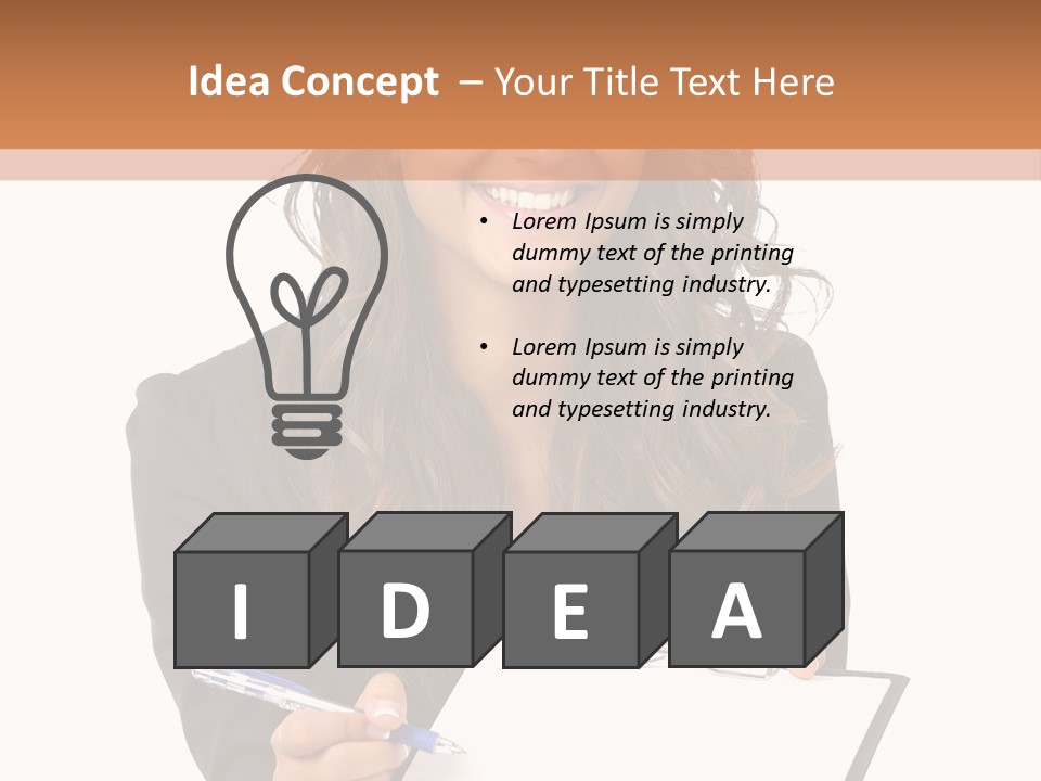 Suit Happy Pretty PowerPoint Template