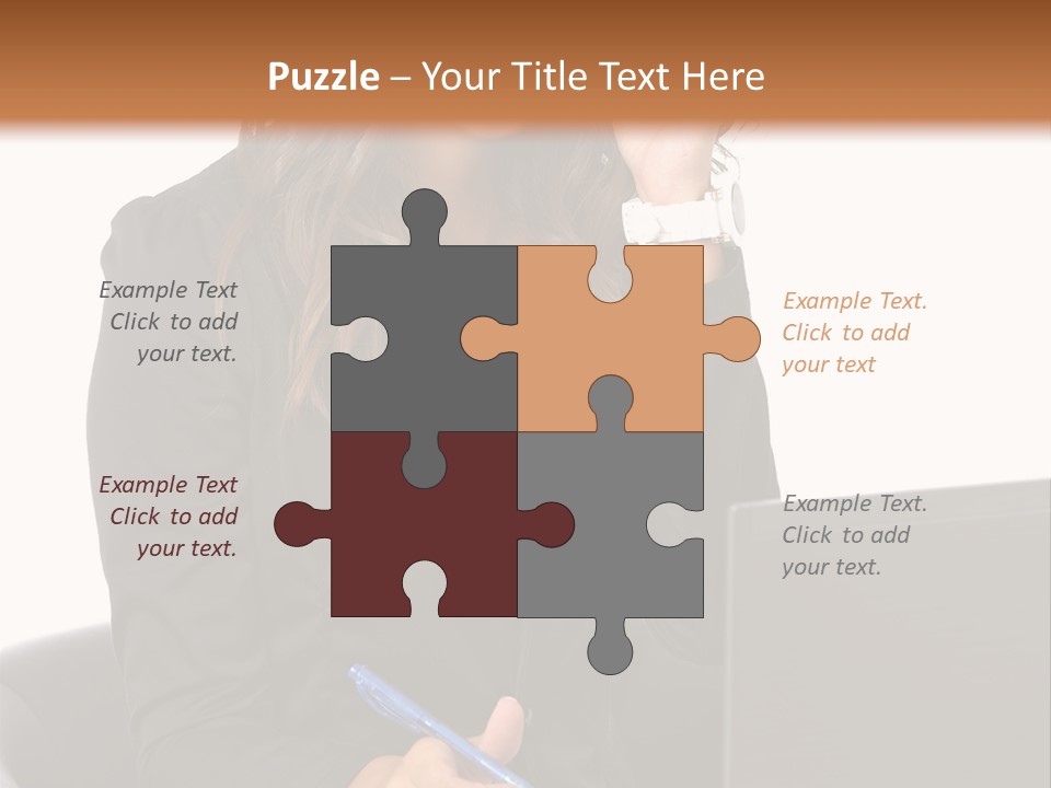 Suit Laptop Business PowerPoint Template