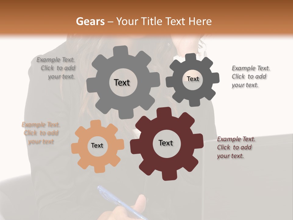 Suit Laptop Business PowerPoint Template