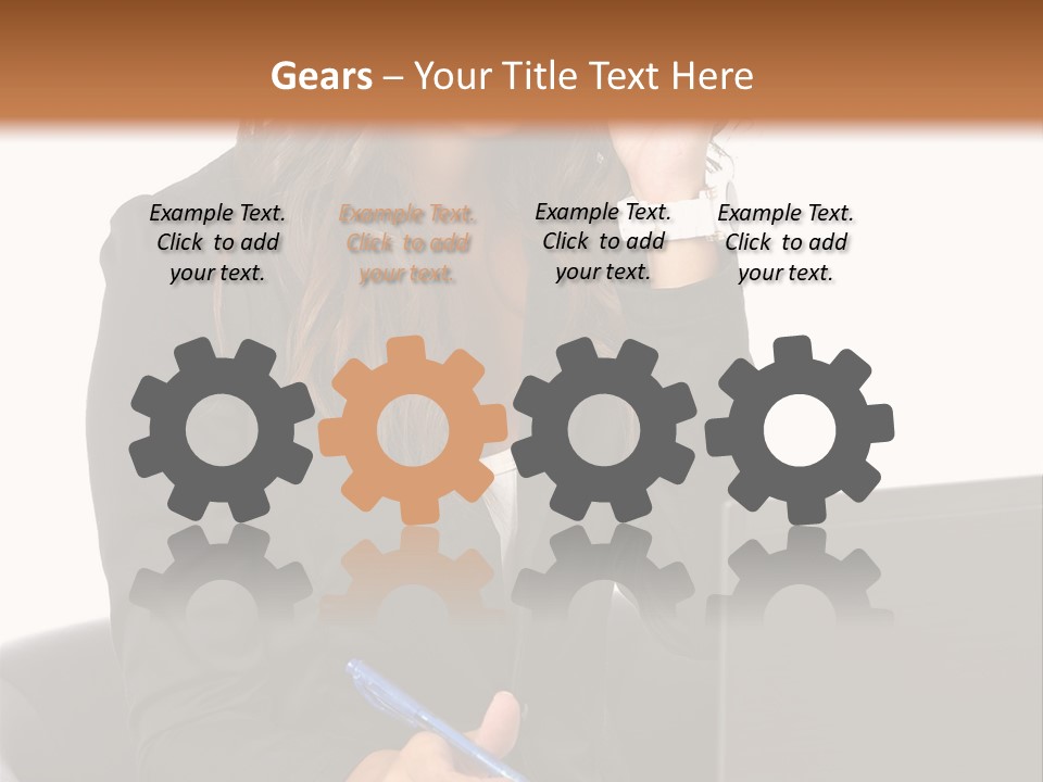 Suit Laptop Business PowerPoint Template