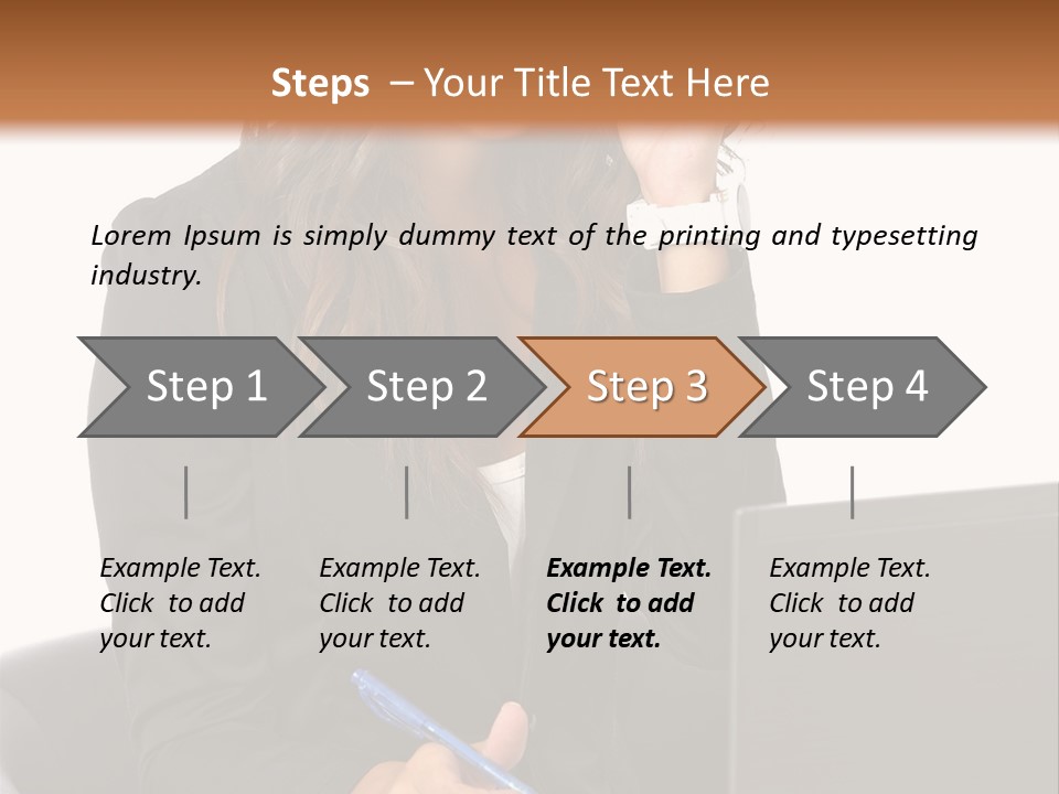 Suit Laptop Business PowerPoint Template