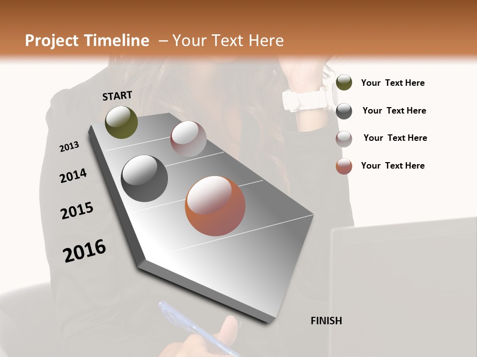 Suit Laptop Business PowerPoint Template