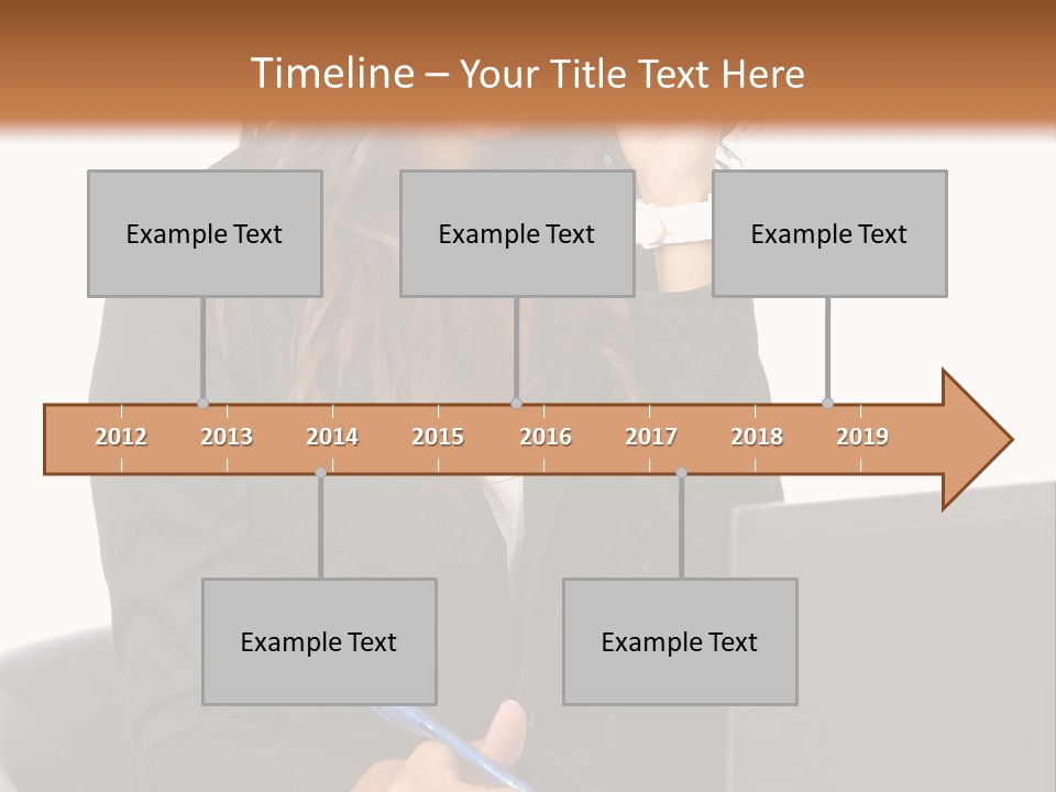 Suit Laptop Business PowerPoint Template