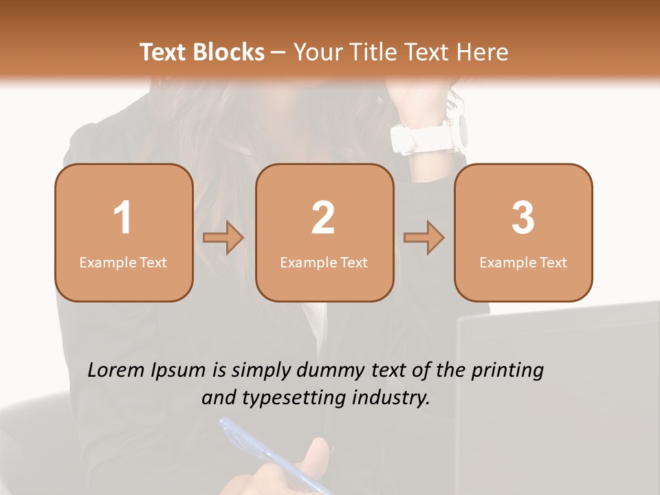 Suit Laptop Business PowerPoint Template