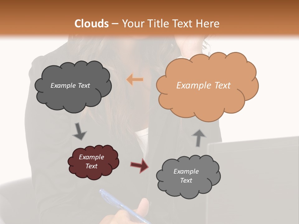 Suit Laptop Business PowerPoint Template