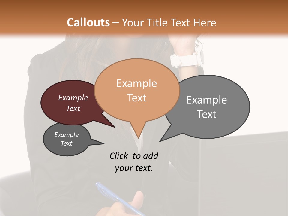 Suit Laptop Business PowerPoint Template