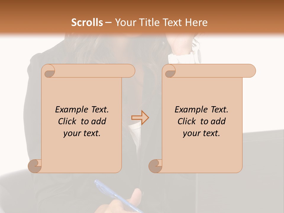 Suit Laptop Business PowerPoint Template