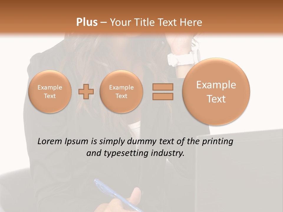 Suit Laptop Business PowerPoint Template