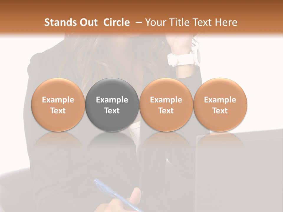 Suit Laptop Business PowerPoint Template