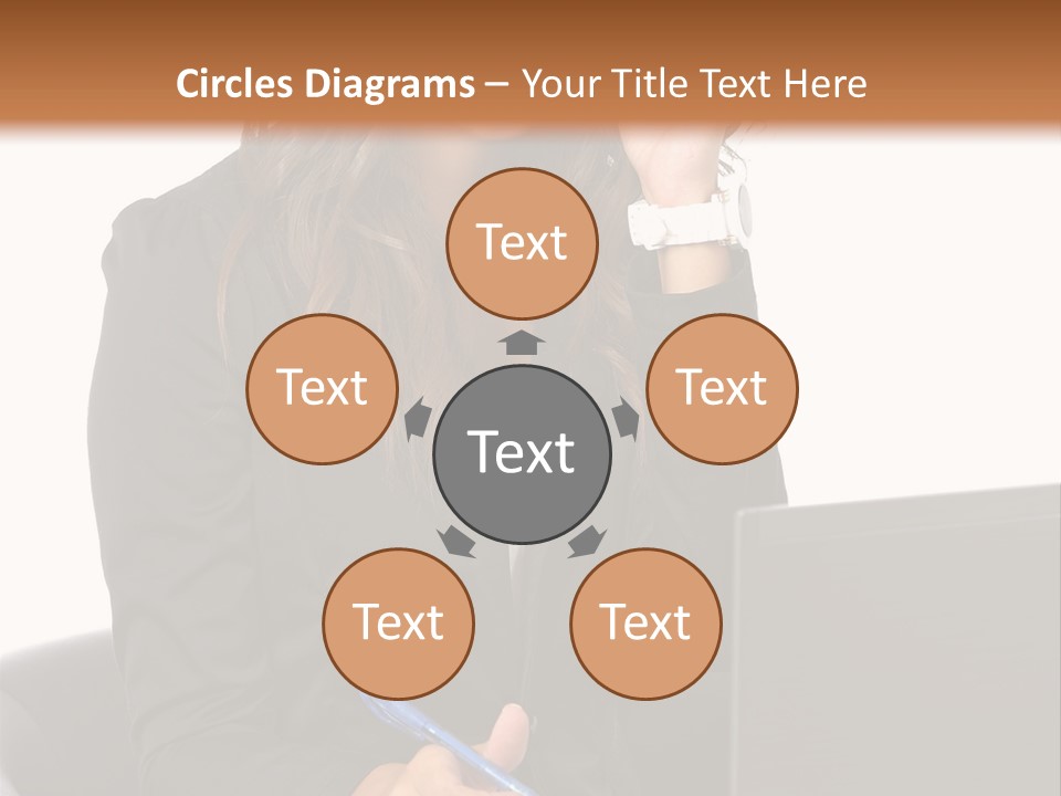 Suit Laptop Business PowerPoint Template