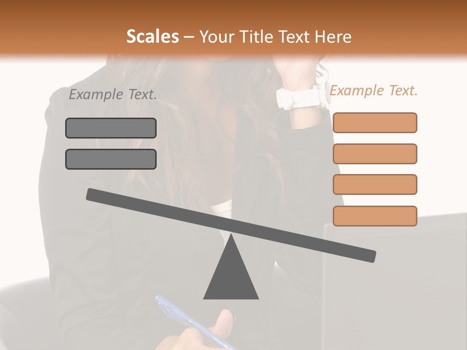 Suit Laptop Business PowerPoint Template