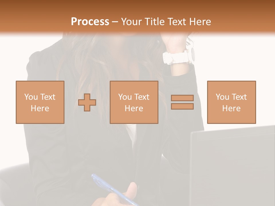 Suit Laptop Business PowerPoint Template