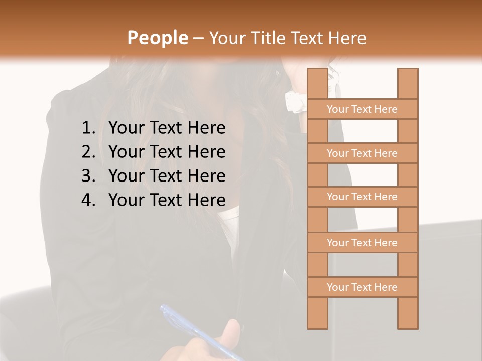 Suit Laptop Business PowerPoint Template