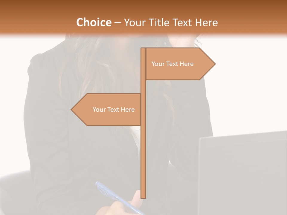 Suit Laptop Business PowerPoint Template