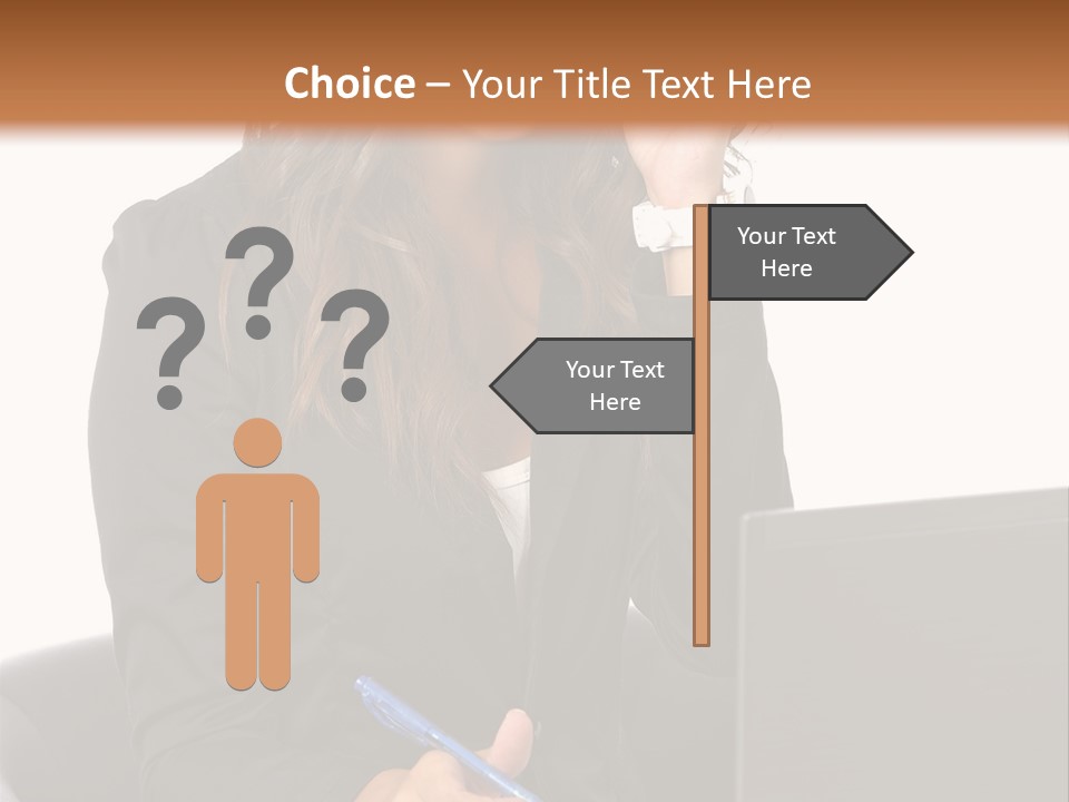 Suit Laptop Business PowerPoint Template