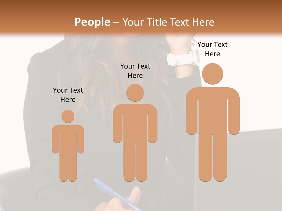 Suit Laptop Business PowerPoint Template