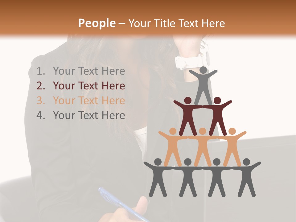 Suit Laptop Business PowerPoint Template