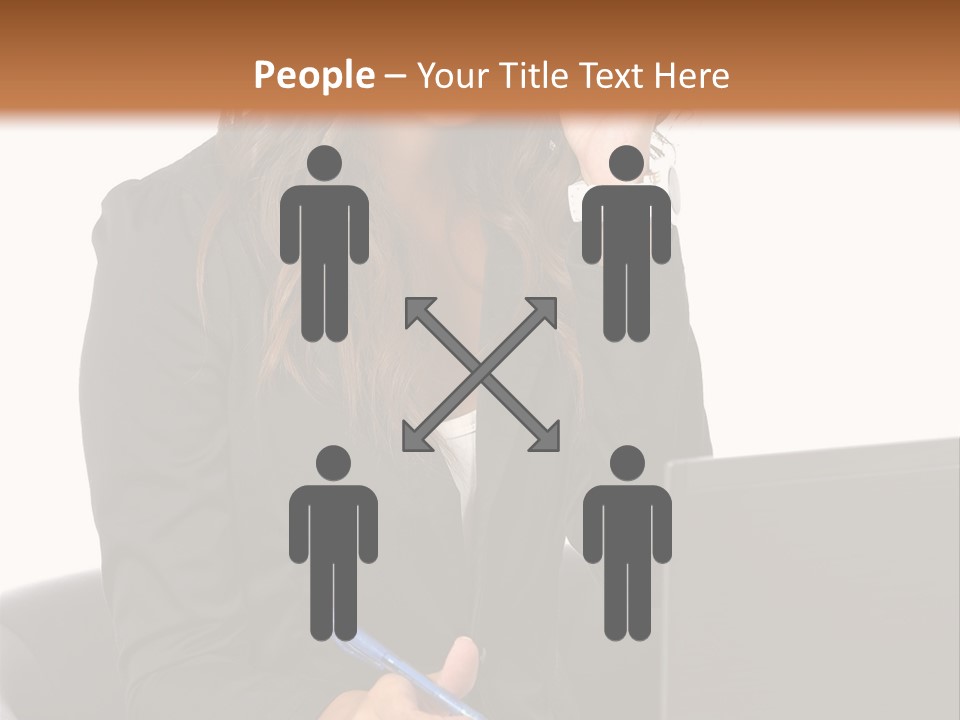 Suit Laptop Business PowerPoint Template