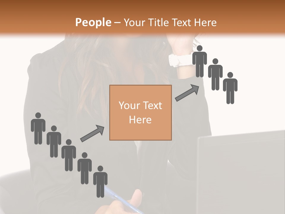 Suit Laptop Business PowerPoint Template