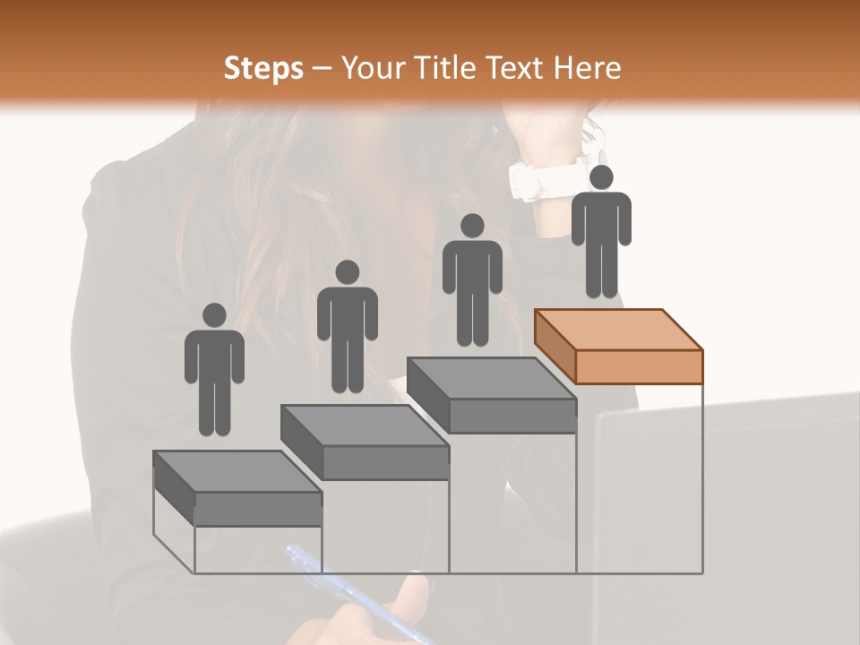 Suit Laptop Business PowerPoint Template