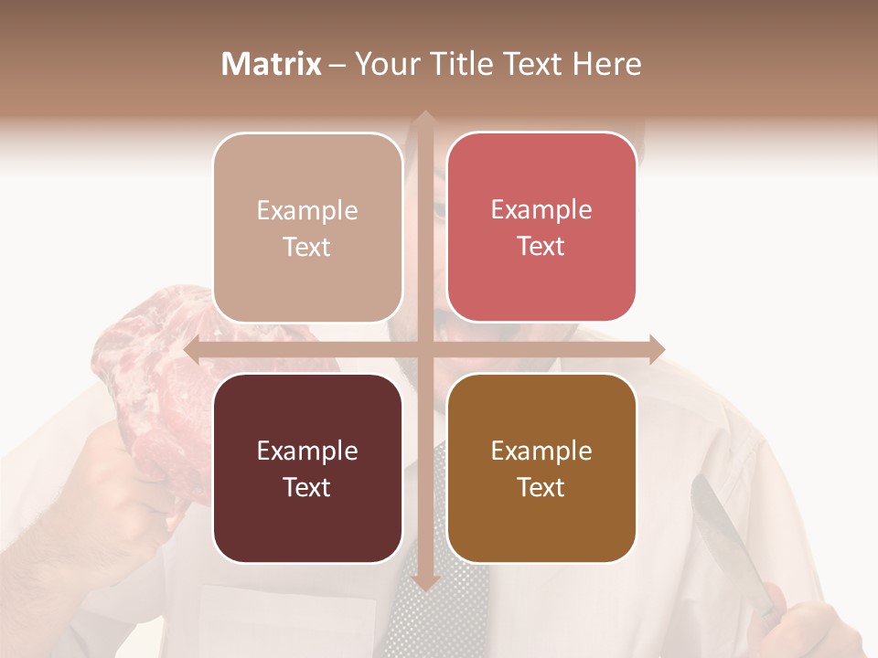 Beef Bite Human PowerPoint Template