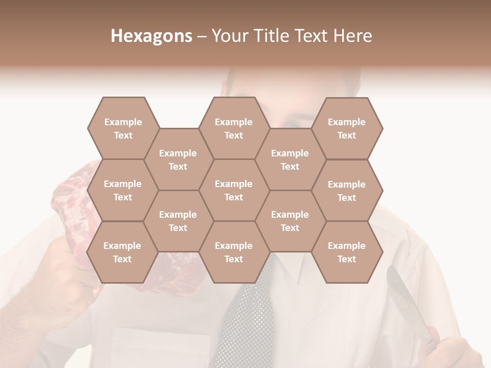 Beef Bite Human PowerPoint Template