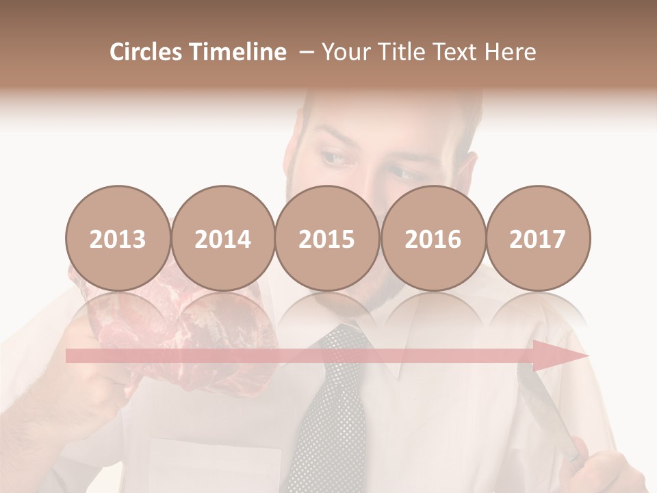 Beef Bite Human PowerPoint Template