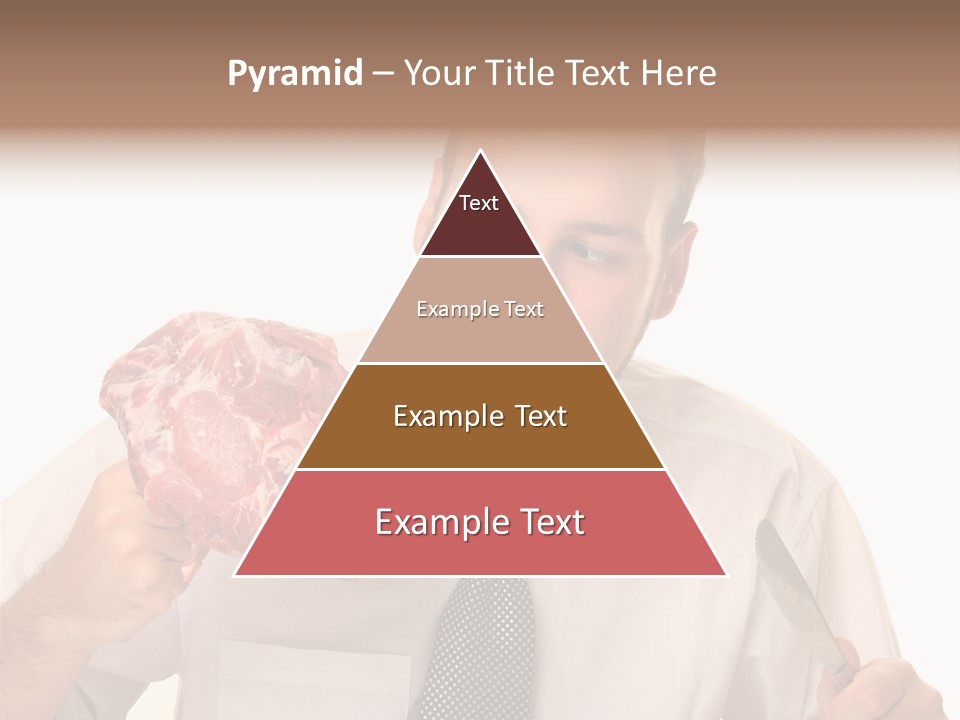 Beef Bite Human PowerPoint Template