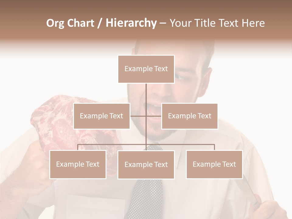 Beef Bite Human PowerPoint Template