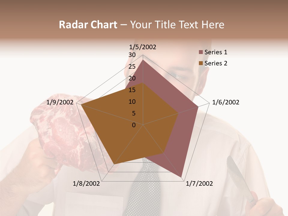 Beef Bite Human PowerPoint Template