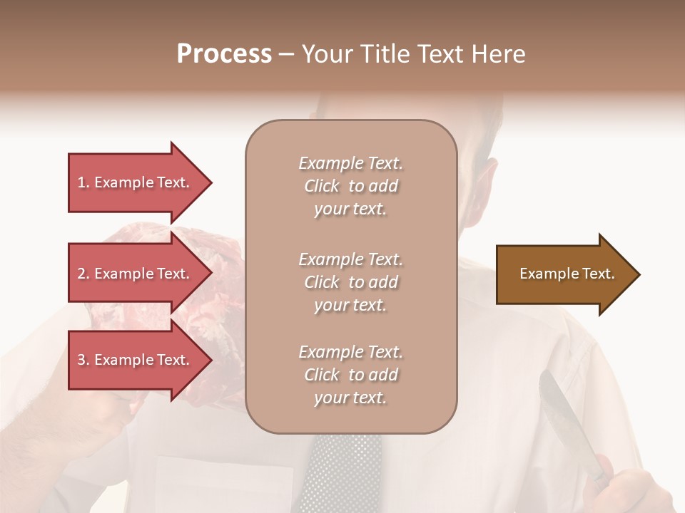Beef Bite Human PowerPoint Template