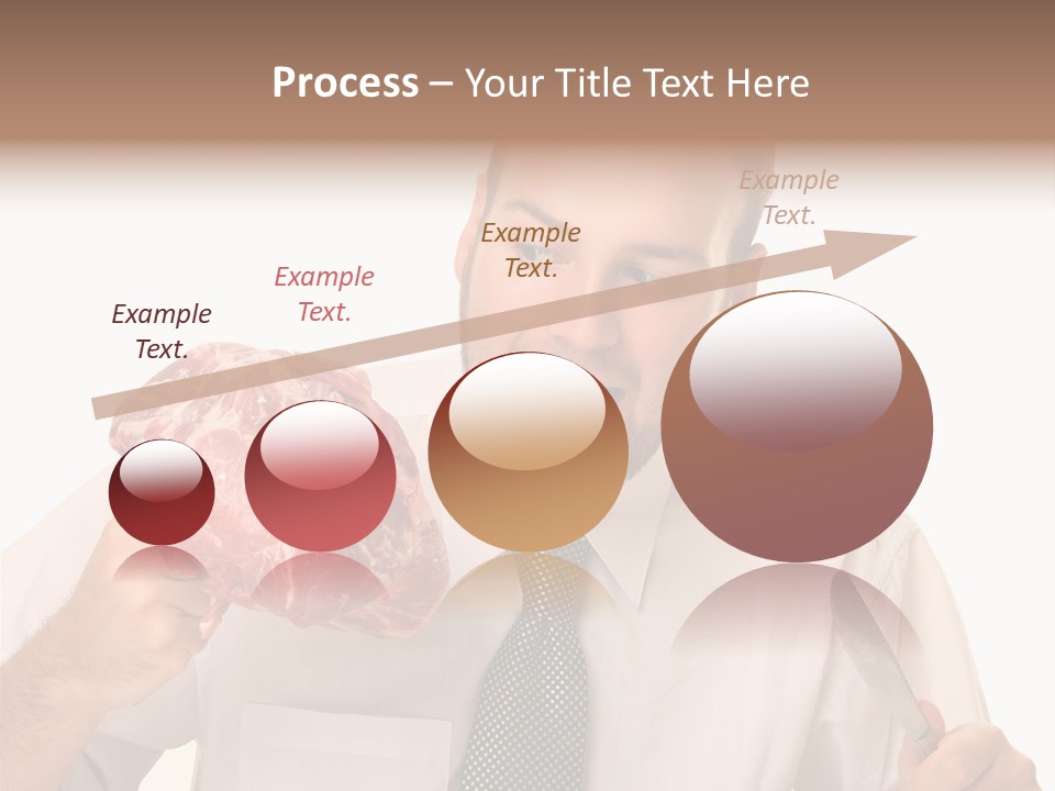 Beef Bite Human PowerPoint Template
