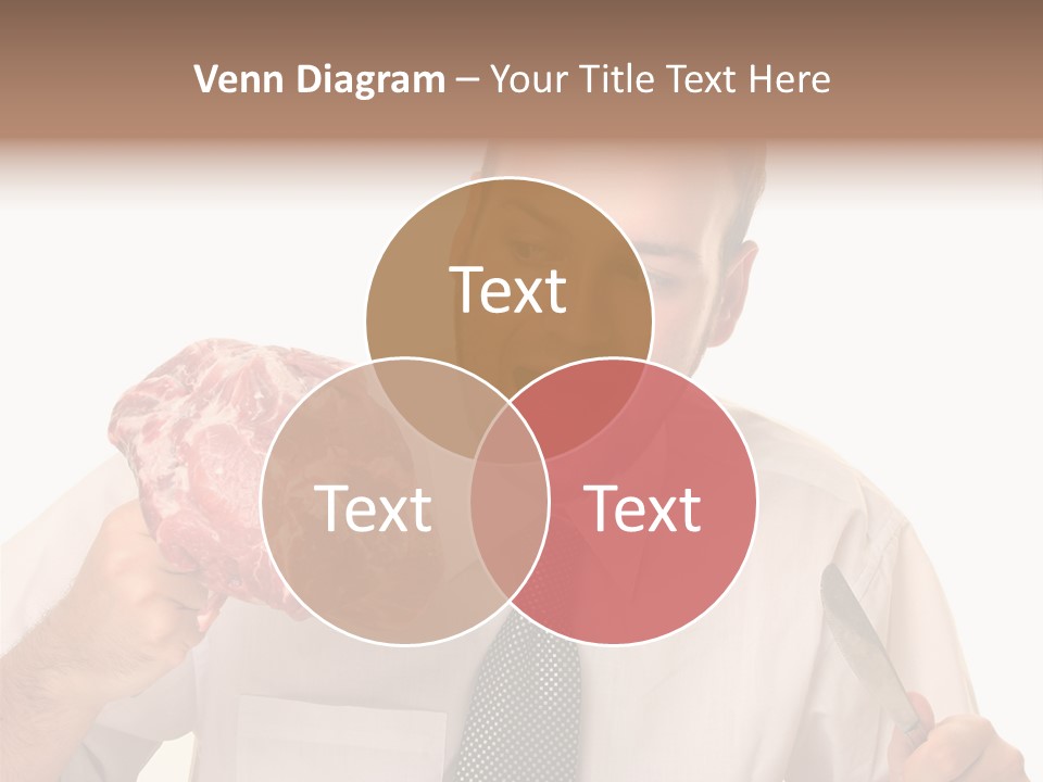 Beef Bite Human PowerPoint Template